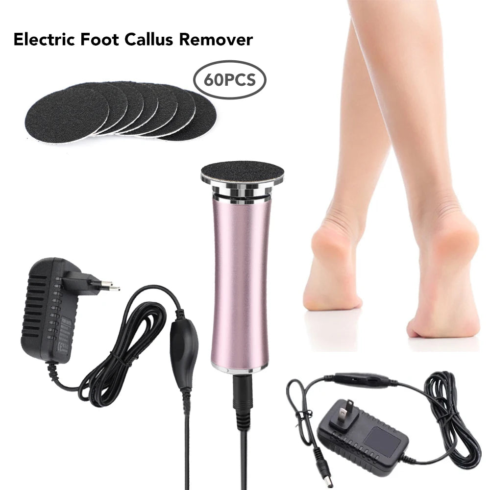 Electric File for Feet Pedicure Machine Dead Skin Remover Callus Foot Grinding Trimmer Rechargeable Foot Care Tool Scrubber New