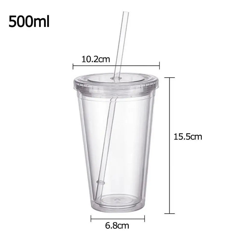 1PCS Double walled Ice Cold Drink  Cup