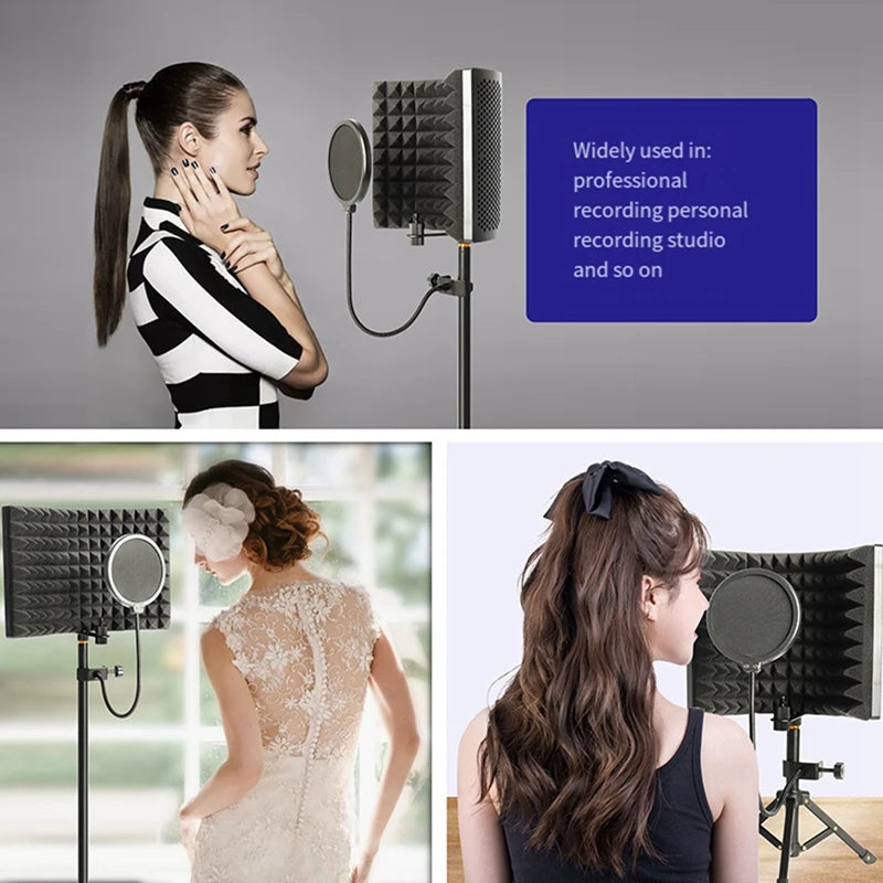 Microphone Isolation Sound Absorbing Screen