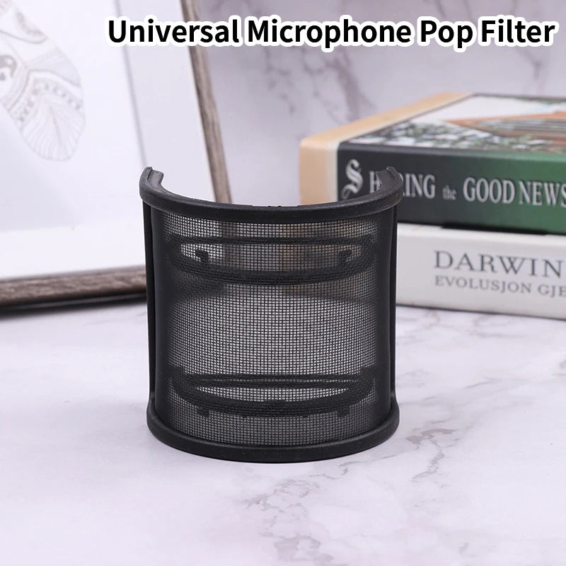 1PCS Universal Black Microphone Filter