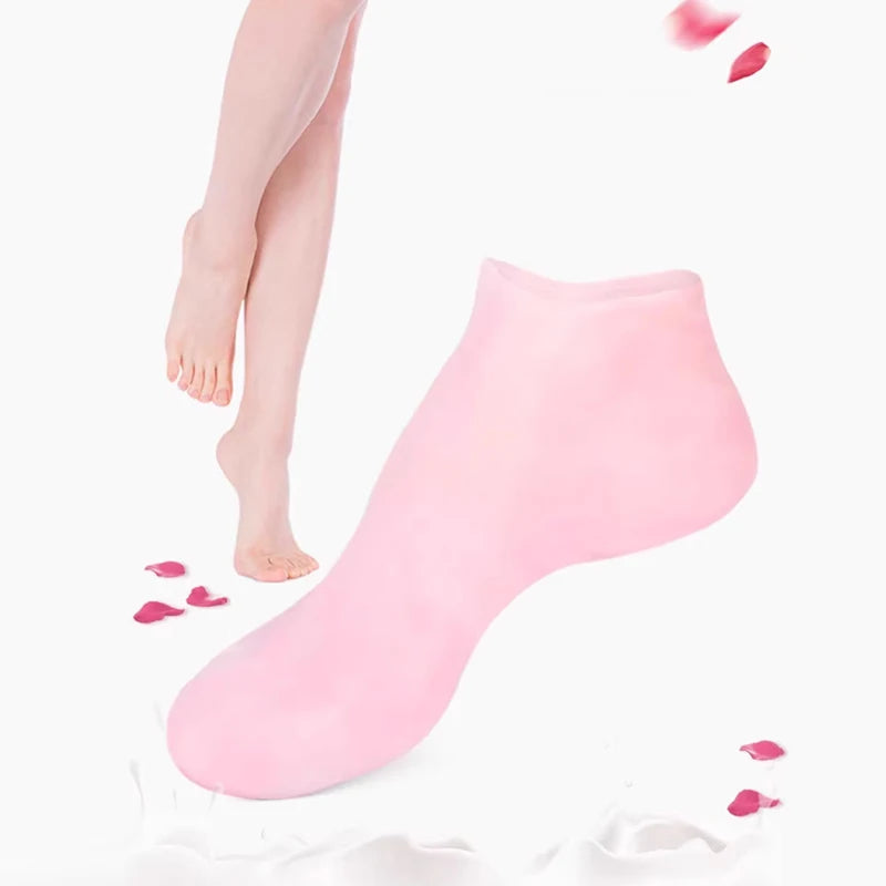 1pairs Silicone Moisturizing Foot Socks