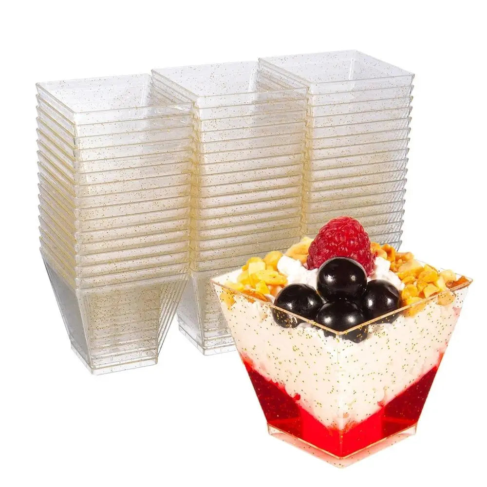 50pcs 50/60/90ML Disposable Dessert Cup