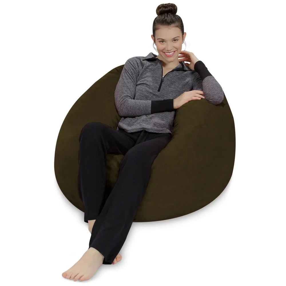 Bean Bag Chair, Memory Foam Lounger