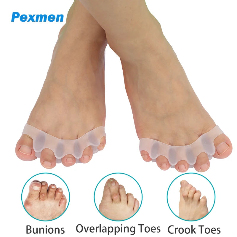 2Pcs Gel Toe Separators