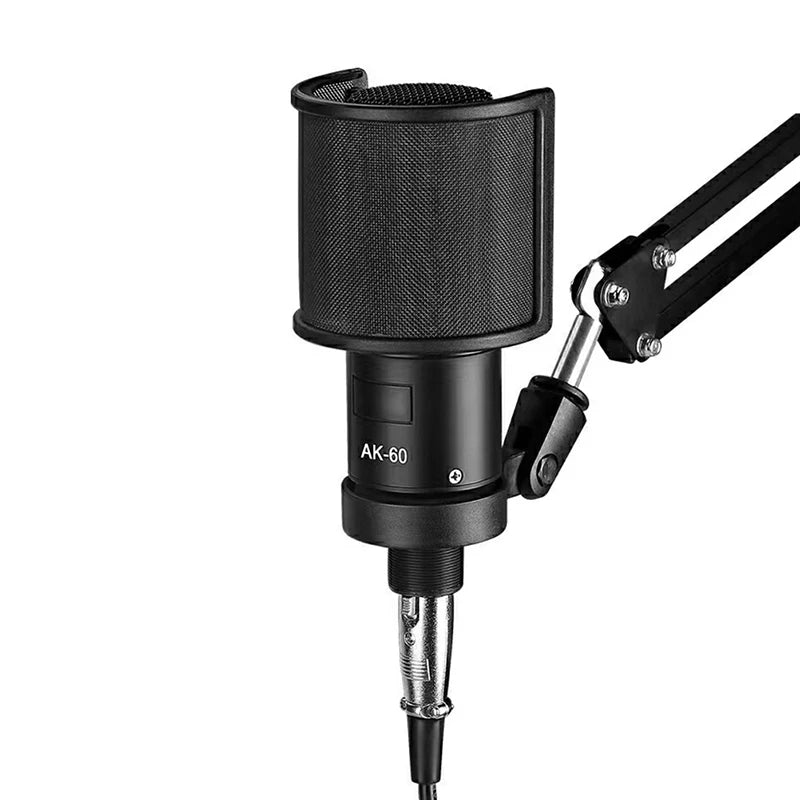 1PCS Universal Black Microphone Filter