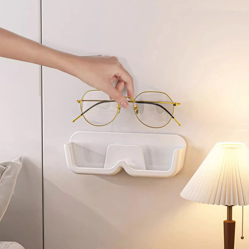 2Pcs Wall Mounted Shelf Holder for Reading Glasses And Sunglasses