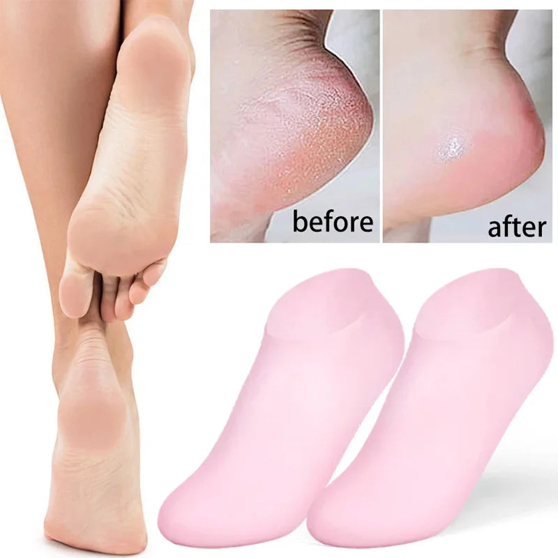 1pairs Silicone Moisturizing Foot Socks