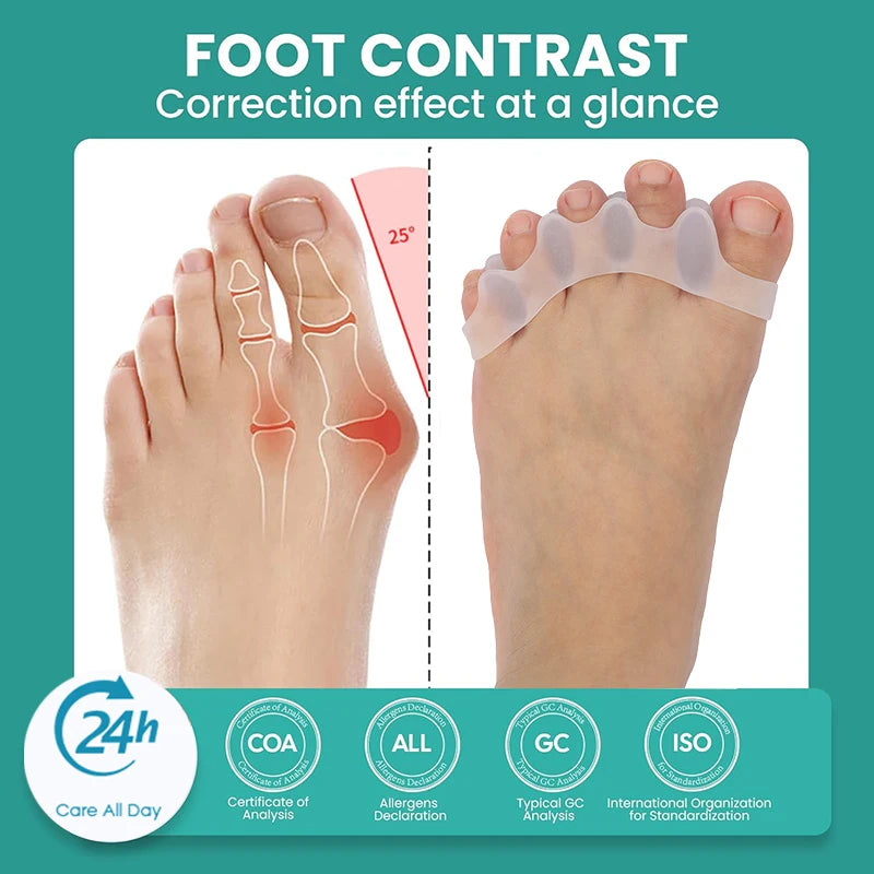 2Pcs Gel Toe Separators