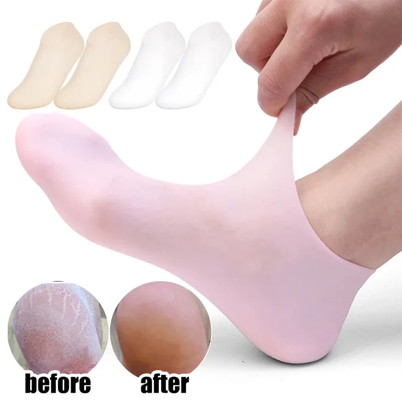 1pairs Silicone Moisturizing Foot Socks